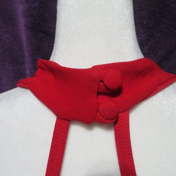 Gorgeous Halter-Style RED dress.  Size M and worn ONCE! Brand is PEEP - Picture 5 of 11